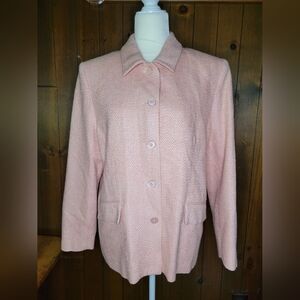 Da-Rue of California Pink Jacket Blazer USA Vintage L Large